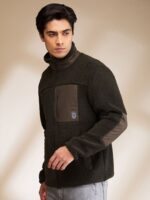 Being Human Men Solid High Neck Sweatshirt - Image 3