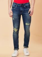 Men Slim Fit Light Fade Jeans