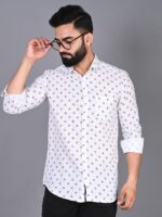 Modern Floral Printed Cotton Casual Shirt - Image 3